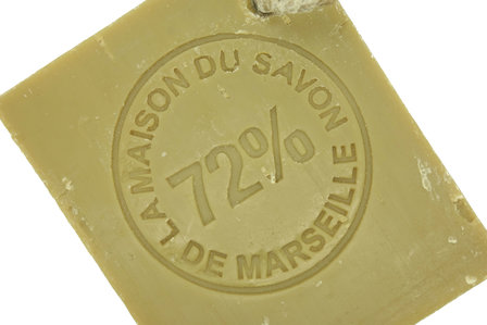Marseillezeep (Savon de Marseille) aan koord - 150 gram (zonder palmolie)