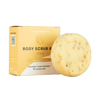 Body Scrub Bar Citrus &ndash; 60 gram &ndash; parfum en plasticvrij sustOILable