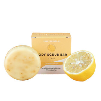 Body Scrub Bar Citrus &ndash; 60 gram &ndash; parfum en plasticvrij sustOILable