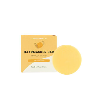 Haarmasker Bar mango - papaja - 45 gram - voeding voor droog en pluizig haar