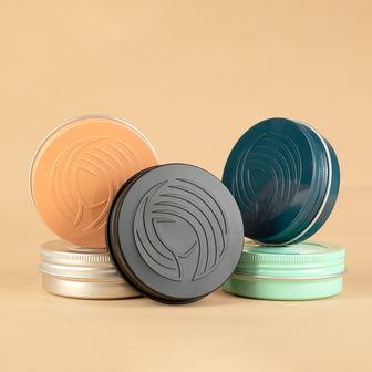 Bewaar- en reisblikje voor je Shampoo Bar, Conditioner Bar, Body Bar en je Shaving Bar - Donker Blauw