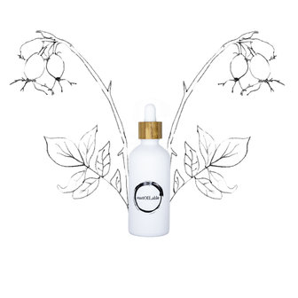 Natuurlijk pure Rozenbottelolie 50 ml in duurzame glazen pipetfles sustOILable