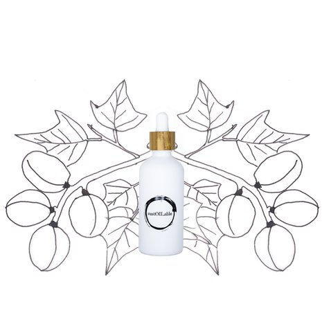 Natuurlijk pure Kukui olie 100 ml in duurzame glazen pipetfles sustOILable