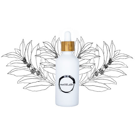 Natuurlijk pure Sandelhout geurolie 10 ml in duurzame glazen pipetfles sustOILable