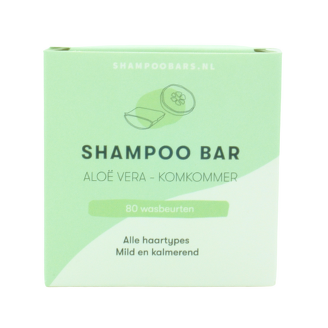 Shampoo Bar aloe vera komkommer 60 gram plasticvrij