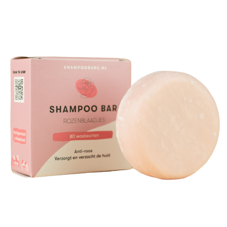 Shampoo Bar Rozenblaadjes 60 gram - voor krullend, droog, pluizend en beschadigd haar sustOILable plasticvrij verpakt