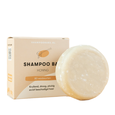 Shampoo Bar Honing 60 gram - voor krullend, droog, pluizend en beschadigd haar sustOILable plasticvrij verpakt