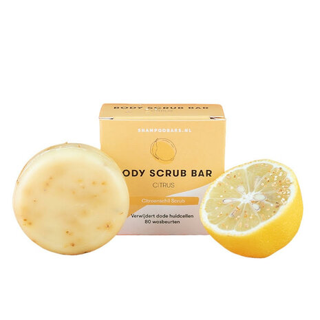 Body Scrub Bar Citrus – 60 gram – parfum en plasticvrij sustOILable