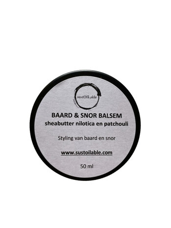 Balsem voor baard en snor - patchouli  - blikje 50 gram 