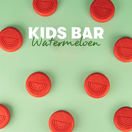 Shampoo Bar kids bar 2 in 1 – watermeloen – voor haar en lichaam