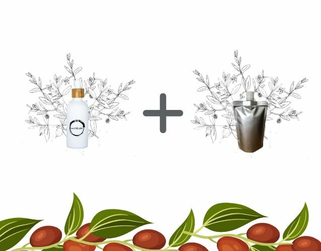 Jojoba olie sustOILable pipetflesje 100ml met navulling 100ml