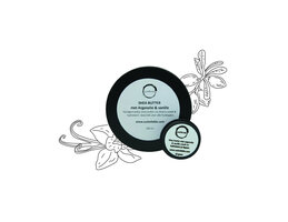 Shea butter met arganolie en vanille - 15ml + 100ml in recyclebaar blik