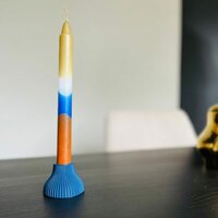 Kandelaar Kees Lichtblauw