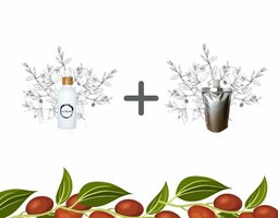 Jojoba olie flesje 100ml + navulverpakking 100ml