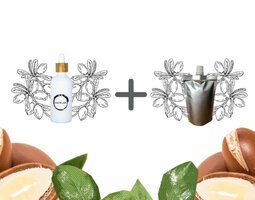 Arganolie flesje 100ml + navulverpakking 100ml