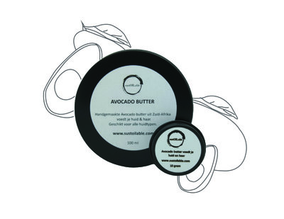 Avocado butter - set van 10 + 100ml in recyclebaar blik