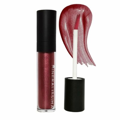 Minerale lipgloss Hot - vegan - bordeaux rood