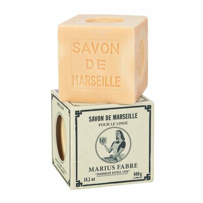 Witte Marseillezeep (Savon de Marseille) Marius Fabré - 400 gram (zonder palmolie) - Marius Fabré