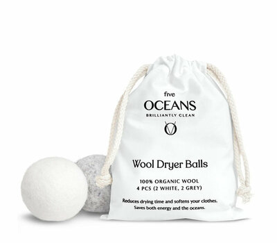 Wollen wasdrogerbollen van 100% organische wol – 4 stuks