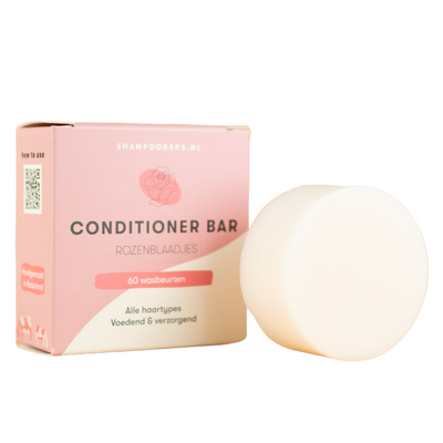 Conditioner Bar Rozenblaadjes - 45 gram – voor normaal tot droog haar