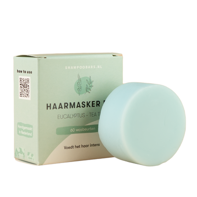 Haarmasker Bar eucalyptus – tea tree - 45 gram - voeding voor droog en pluizig haar