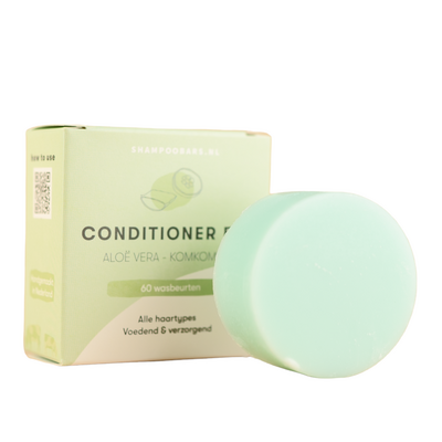 Conditioner Bar Aloë Vera - Komkommer - 45 gram – voor alle haartypes