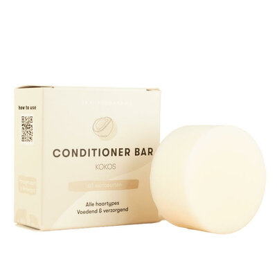 Conditioner Bar Kokos – 45 gram - vegan - plasticvrij