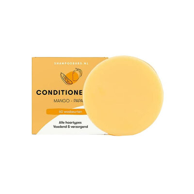 Conditioner Bar Mango - Papaja - 45 gram - Voor droog en krullend haar