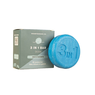 3-in-1 Bar Ocean - voor haar, lichaam en gezicht