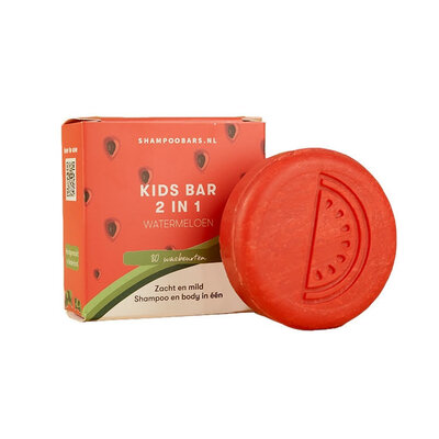 Shampoo Bar kids bar 2 in 1 – watermeloen – voor haar en lichaam