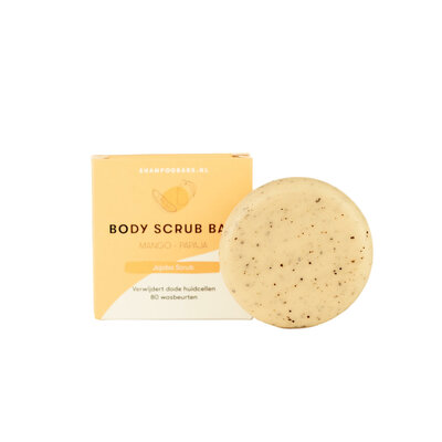 Body Scrub Bar Mango Papaja – 60 gram – plasticvrij