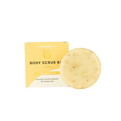 Body Scrub Bar Citrus – 60 gram – parfum en plasticvrij