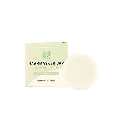 Haarmasker Bar eucalyptus – tea tree - 45 gram - voeding voor droog en pluizig haar