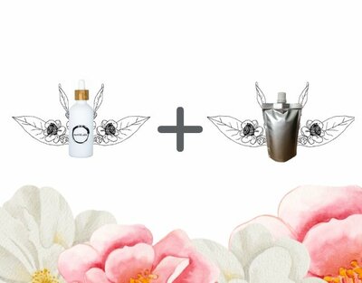 Camellia olie flesje 100ml + navulverpakking 100ml