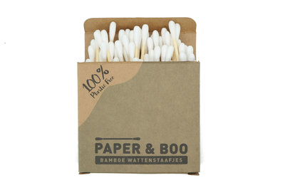 Paper and Boo bamboe wattenstaafjes  plasticvrij